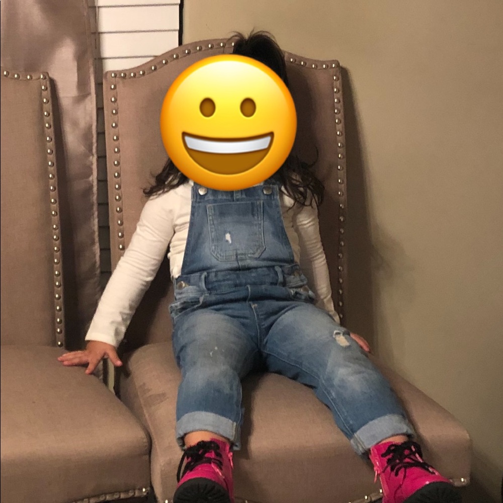 Toddler girl boyfriend overalls